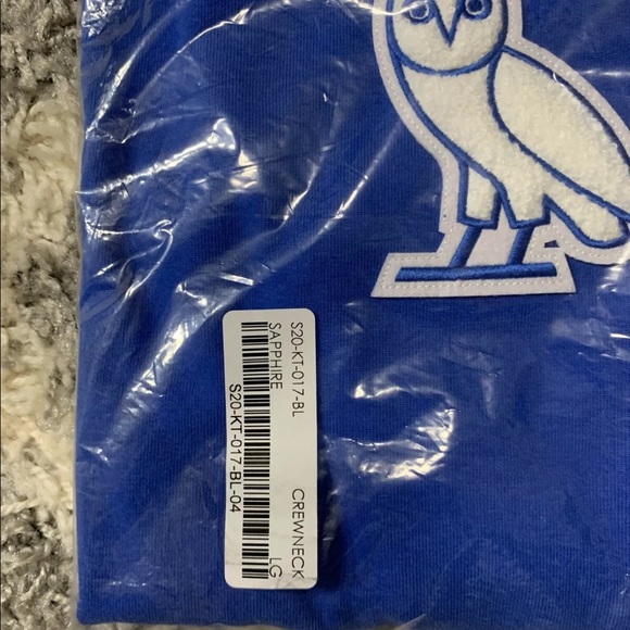 Octobers Very Own OVO Sapphire Blue Crewneck Large - Picture 5 of 6